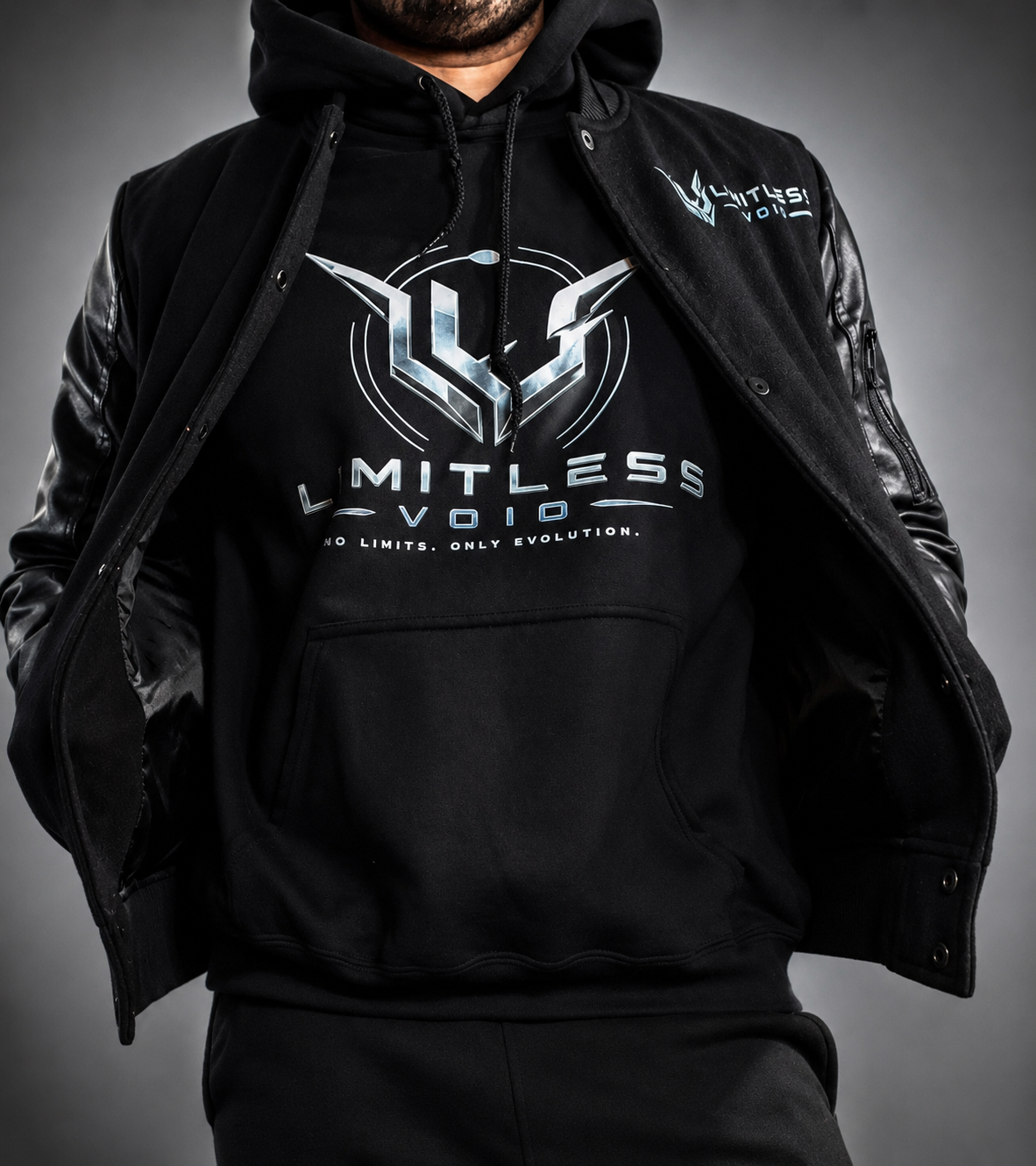 Moletom com Capuz Black Void Tech