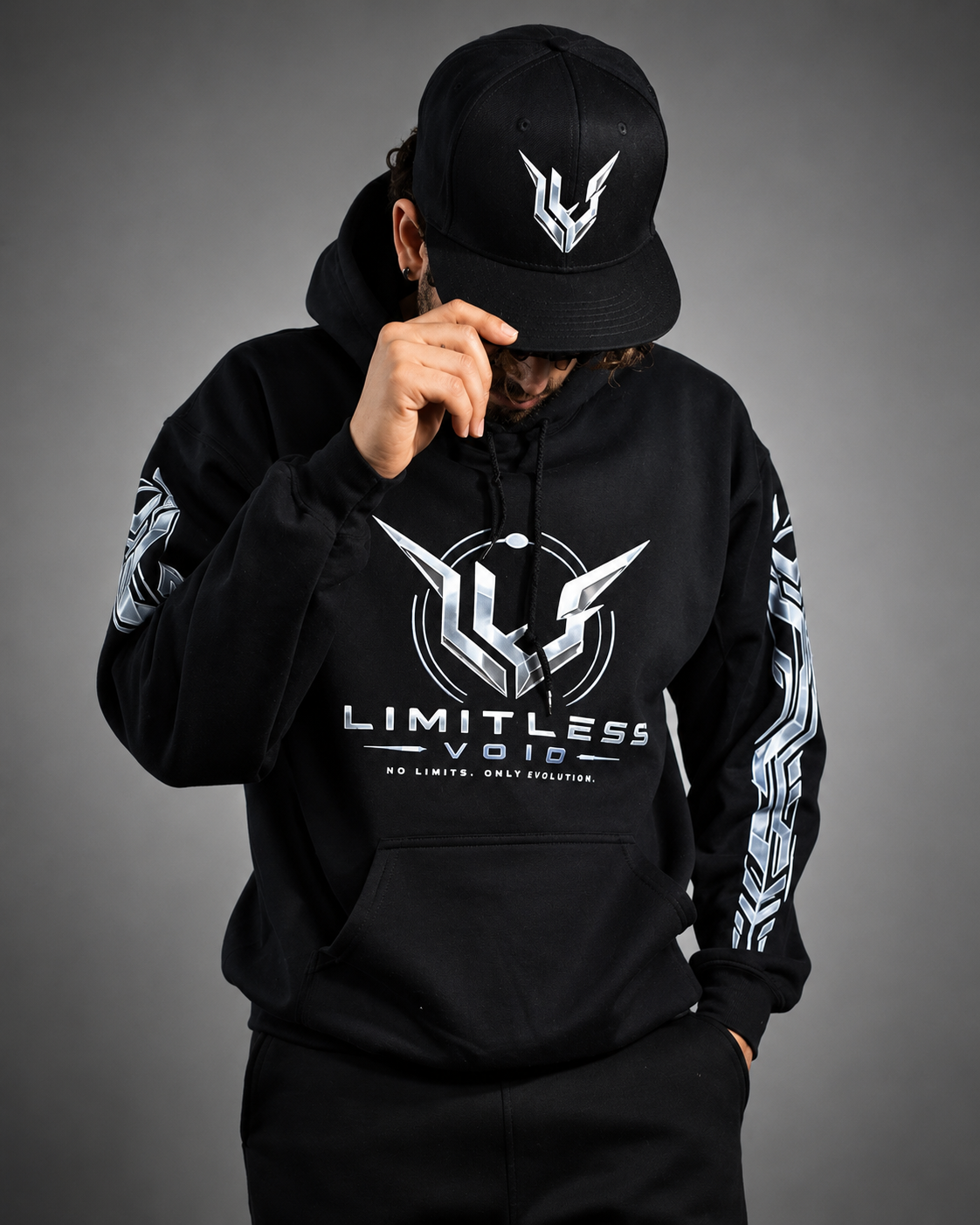 Moletom com Capuz Black Void Tech
