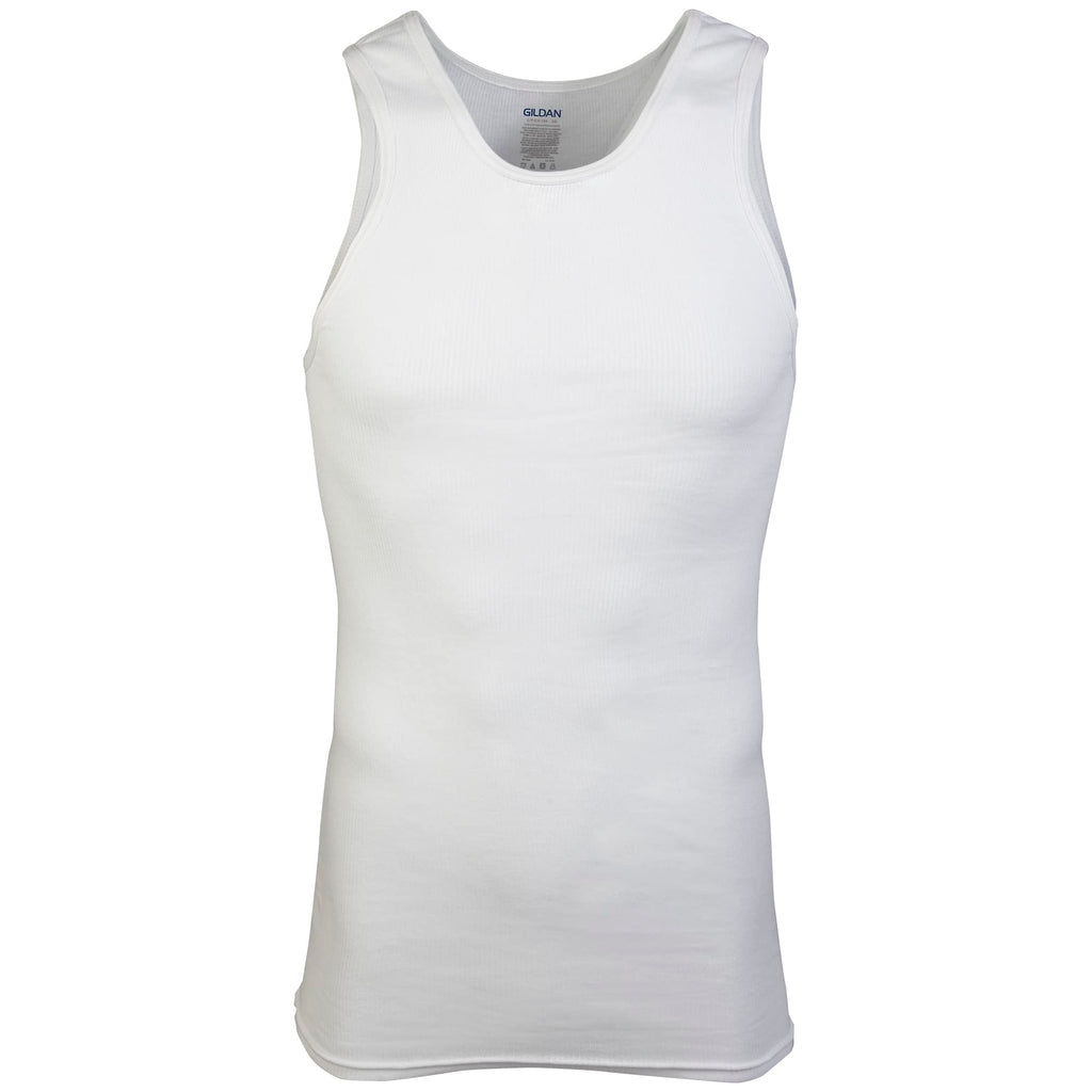Gildan - Camisetas sin mangas para hombre, paquete múltiple