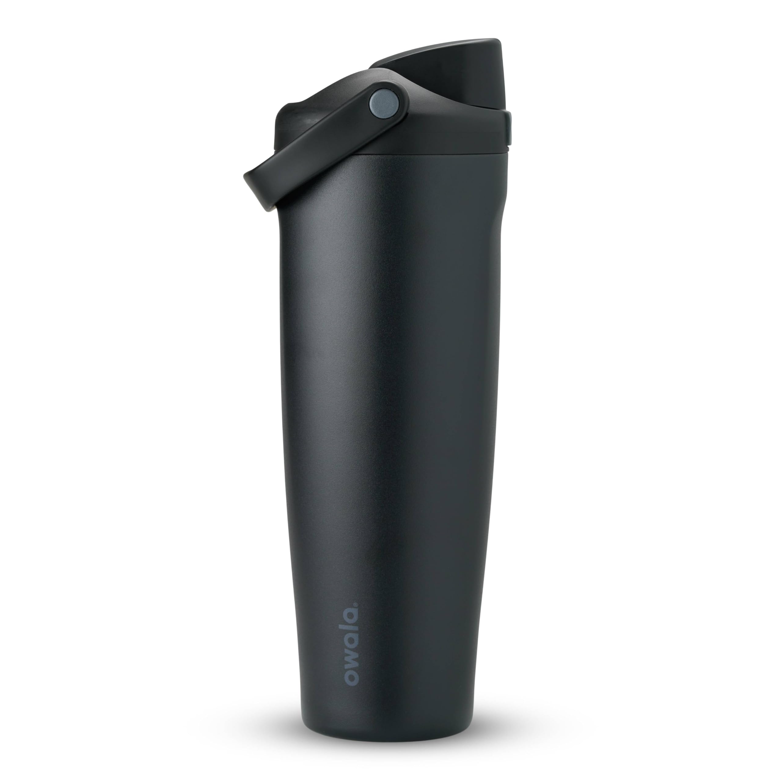 Owala FreeSip Sway Insulated Stainless Steel Water Bottle with Two-Way Spout, Built-In Straw and Bucket Handle, Made for Travel, School, and Sports, 30oz, BPA Free, Leak Proof, Pink Angel Food Cake