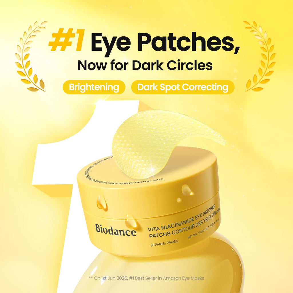 BIODANCE Parches de péptido de colágeno para los ojos, parches antiarrugas y líneas sonrientes para la cara, máscara debajo de los ojos para líneas finas y bolsas de ojos, artículos esenciales de viaje y regalos de cuidado personal para mujeres, cuidado d