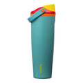 Owala FreeSip Sway Insulated Stainless Steel Water Bottle with Two-Way Spout, Built-In Straw and Bucket Handle, Made for Travel, School, and Sports, 30oz, BPA Free, Leak Proof, Pink Angel Food Cake
