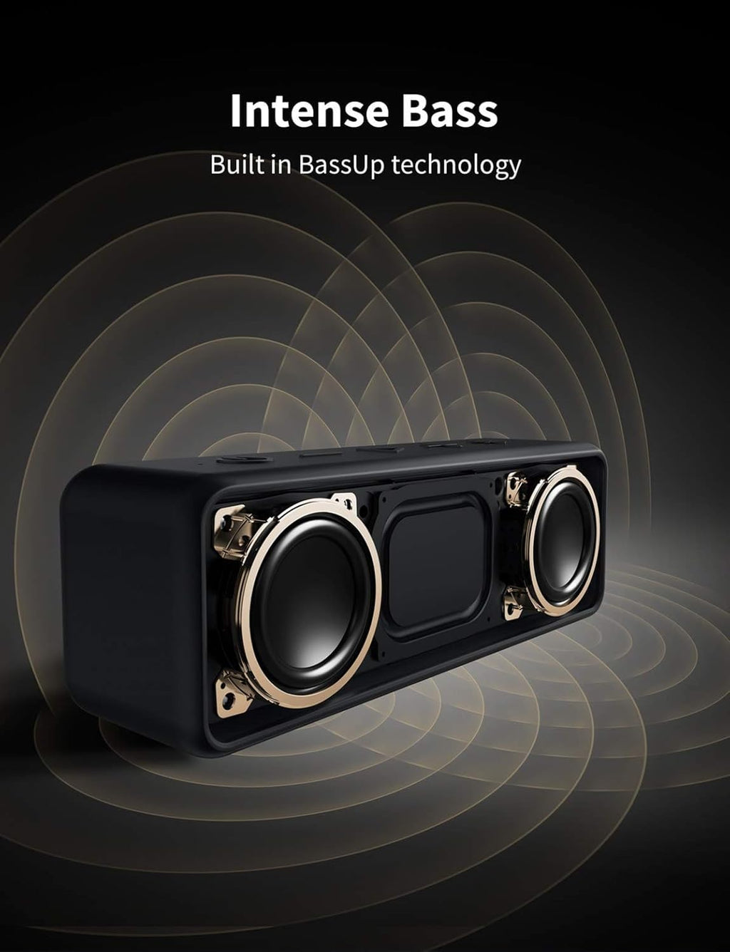 Anker Soundcore 2 - Altavoz Bluetooth portátil con sonido estéreo, Bluetooth 5, BassUp, impermeable IPX7, 24 horas de reproducción, emparejamiento estéreo inalámbrico, altavoz para el hogar, exterior