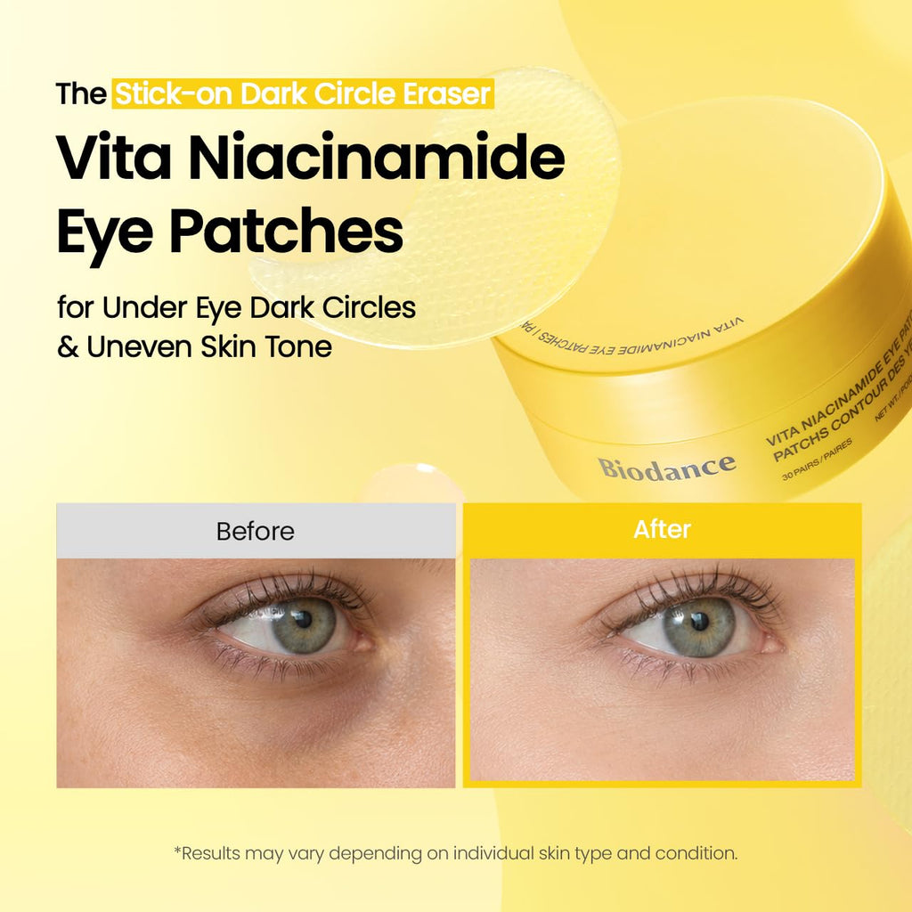 BIODANCE Parches de péptido de colágeno para los ojos, parches antiarrugas y líneas sonrientes para la cara, máscara debajo de los ojos para líneas finas y bolsas de ojos, artículos esenciales de viaje y regalos de cuidado personal para mujeres, cuidado d