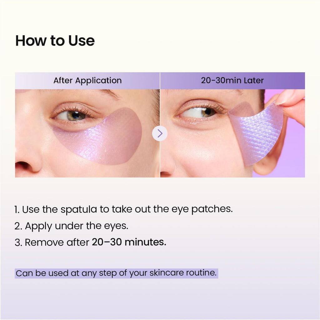 BIODANCE Parches de péptido de colágeno para los ojos, parches antiarrugas y líneas sonrientes para la cara, máscara debajo de los ojos para líneas finas y bolsas de ojos, artículos esenciales de viaje y regalos de cuidado personal para mujeres, cuidado d