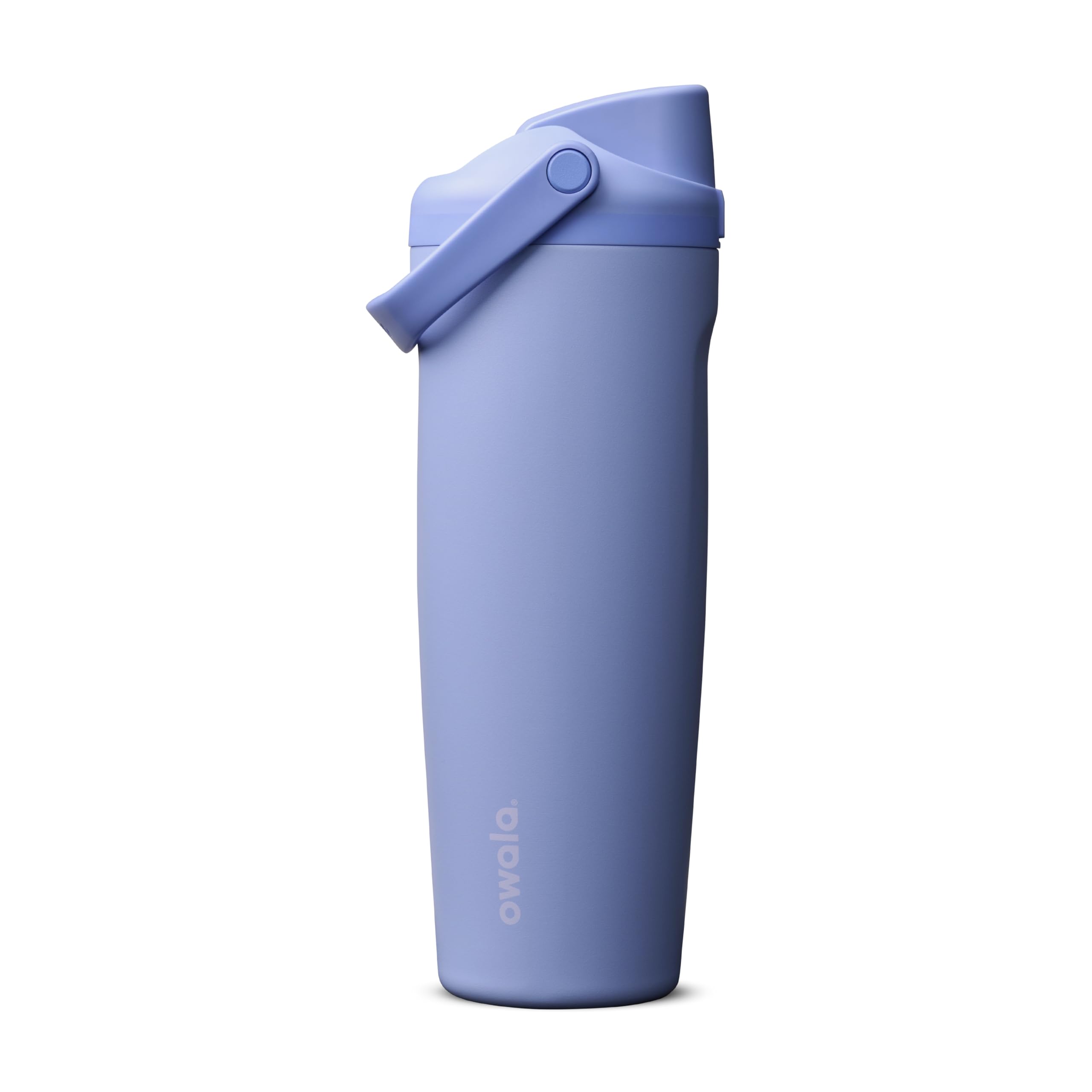 Owala FreeSip Sway Insulated Stainless Steel Water Bottle with Two-Way Spout, Built-In Straw and Bucket Handle, Made for Travel, School, and Sports, 30oz, BPA Free, Leak Proof, Pink Angel Food Cake