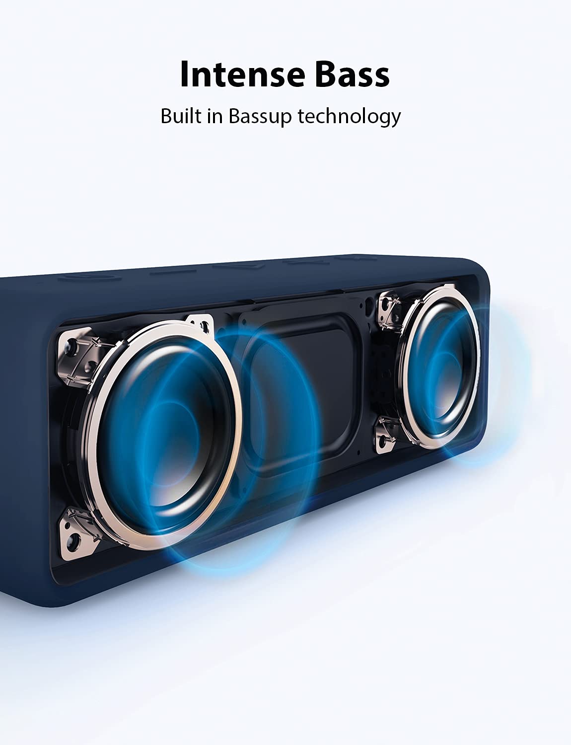 Anker Soundcore 2 - Altavoz Bluetooth portátil con sonido estéreo, Bluetooth 5, BassUp, impermeable IPX7, 24 horas de reproducción, emparejamiento estéreo inalámbrico, altavoz para el hogar, exterior