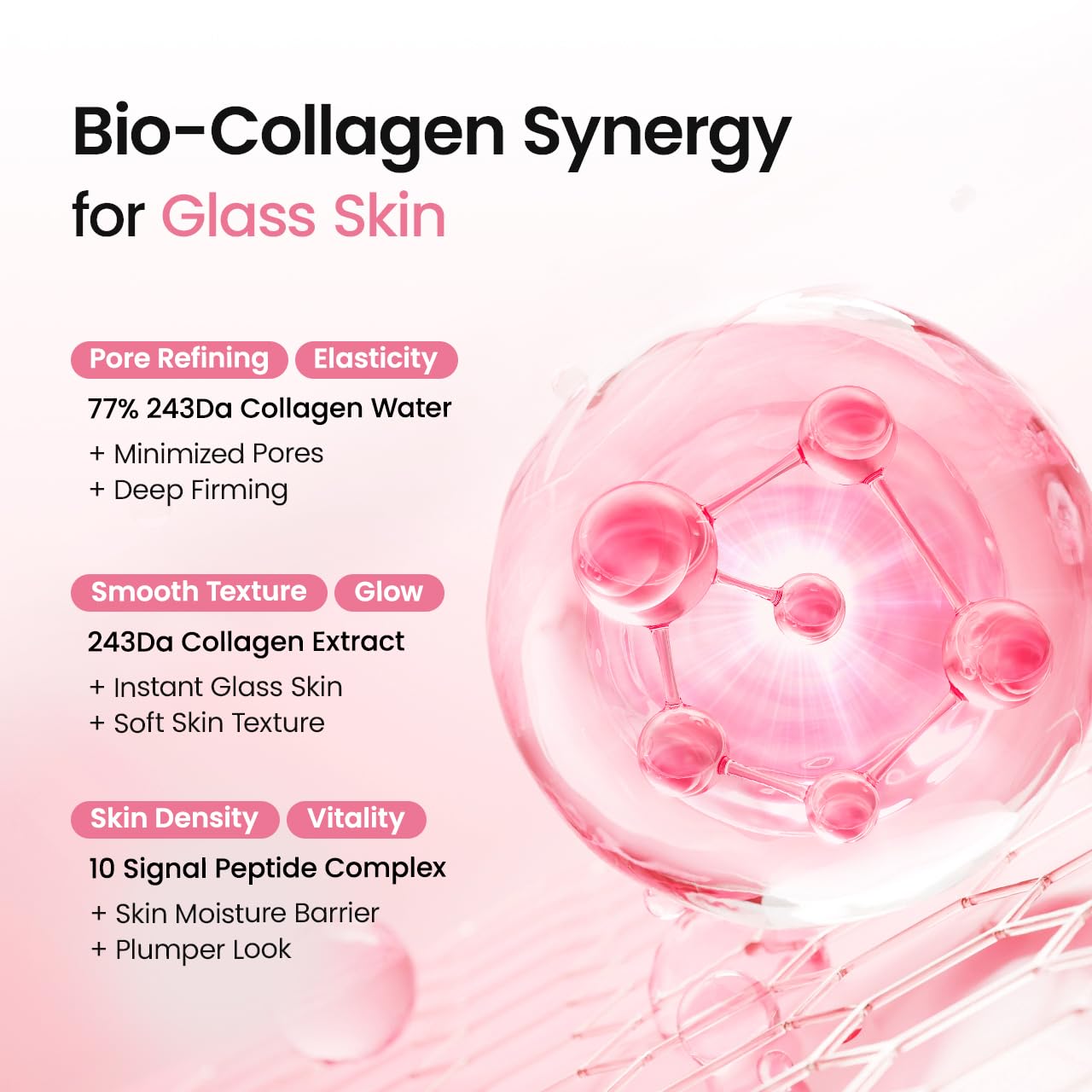 BIODANCE Spray facial hidratante de péptidos de colágeno, spray facial antienvejecimiento, hidrogel pulverizable, artículos esenciales de viaje y regalos de cuidado personal para mujeres, cuidado de la piel coreano | 1.69 onzas líquidas