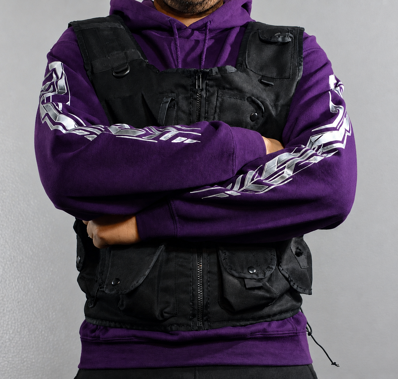 Moletom com capuz Purple Void Tech