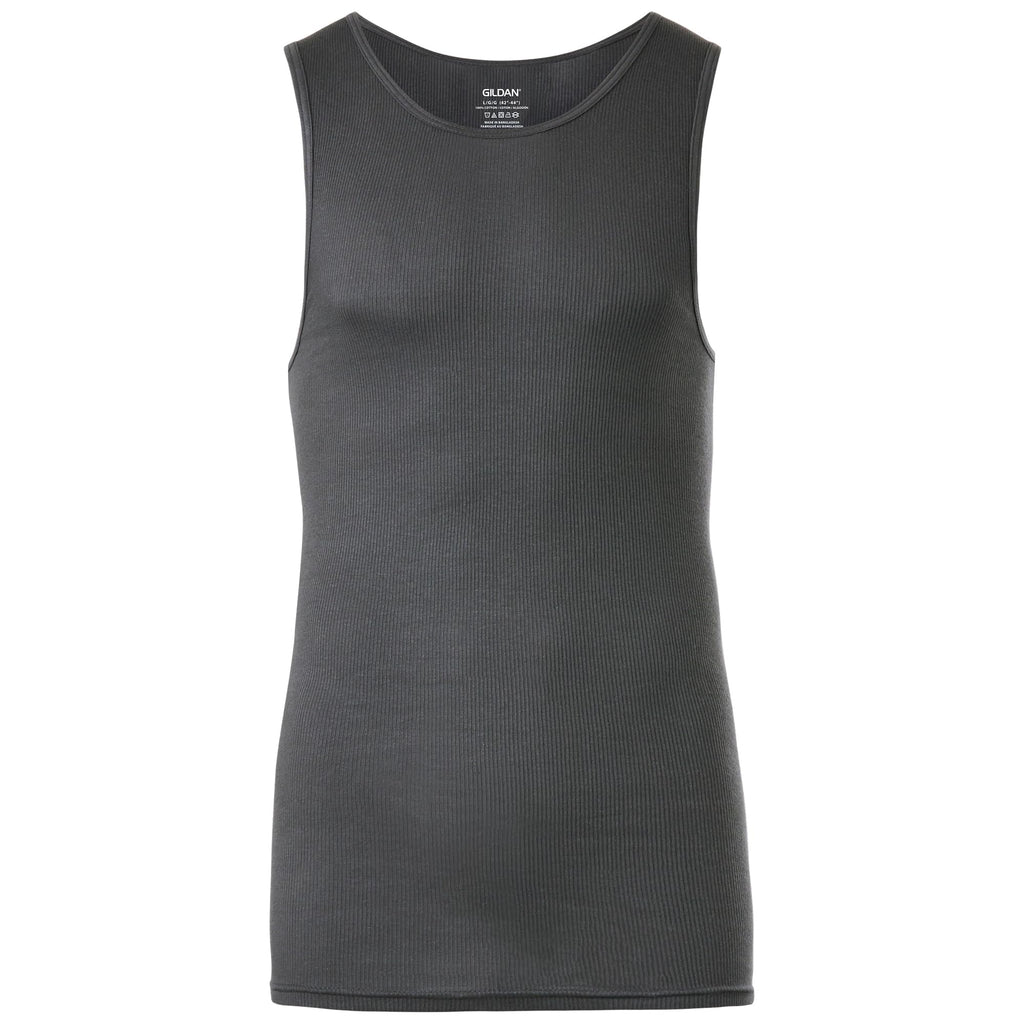 Gildan - Camisetas sin mangas para hombre, paquete múltiple