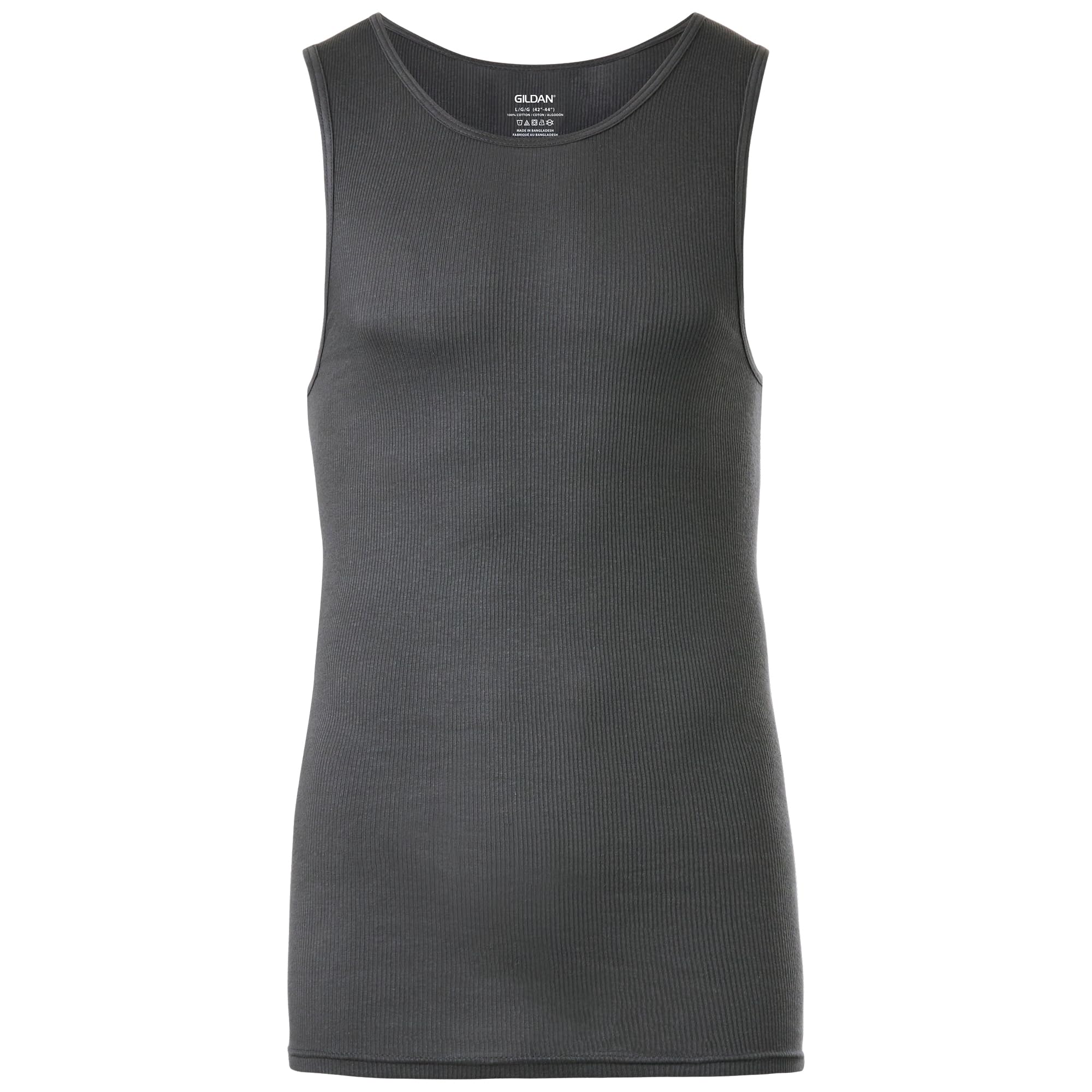 Gildan - Camisetas sin mangas para hombre, paquete múltiple