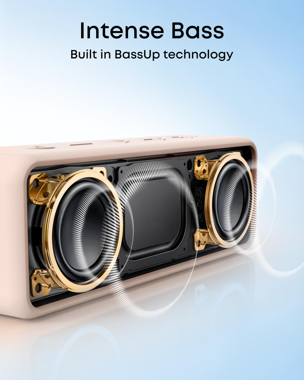 Anker Soundcore 2 - Altavoz Bluetooth portátil con sonido estéreo, Bluetooth 5, BassUp, impermeable IPX7, 24 horas de reproducción, emparejamiento estéreo inalámbrico, altavoz para el hogar, exterior