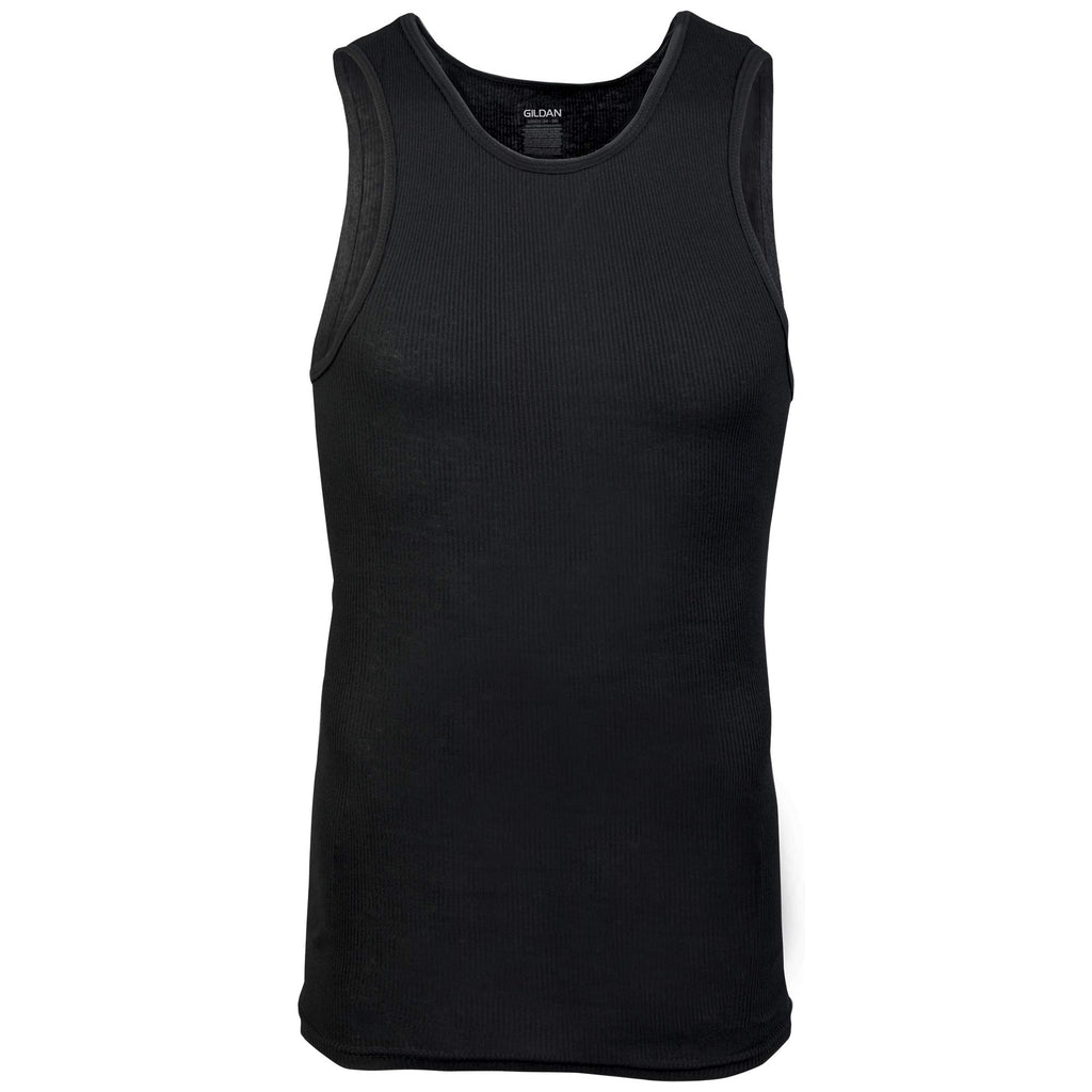 Gildan - Camisetas sin mangas para hombre, paquete múltiple
