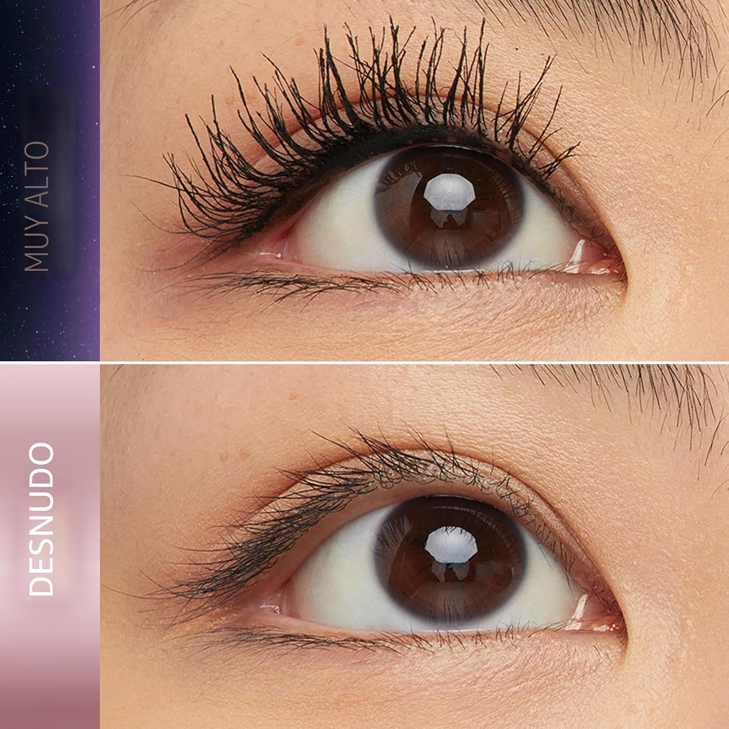 Maybelline Lash Sensational Sky High - Máscara de pestañas lavable, maquillaje, voluminizadora, alargadora, definidora, rizador, fórmula acumulable, negro más negro, 1 unidad