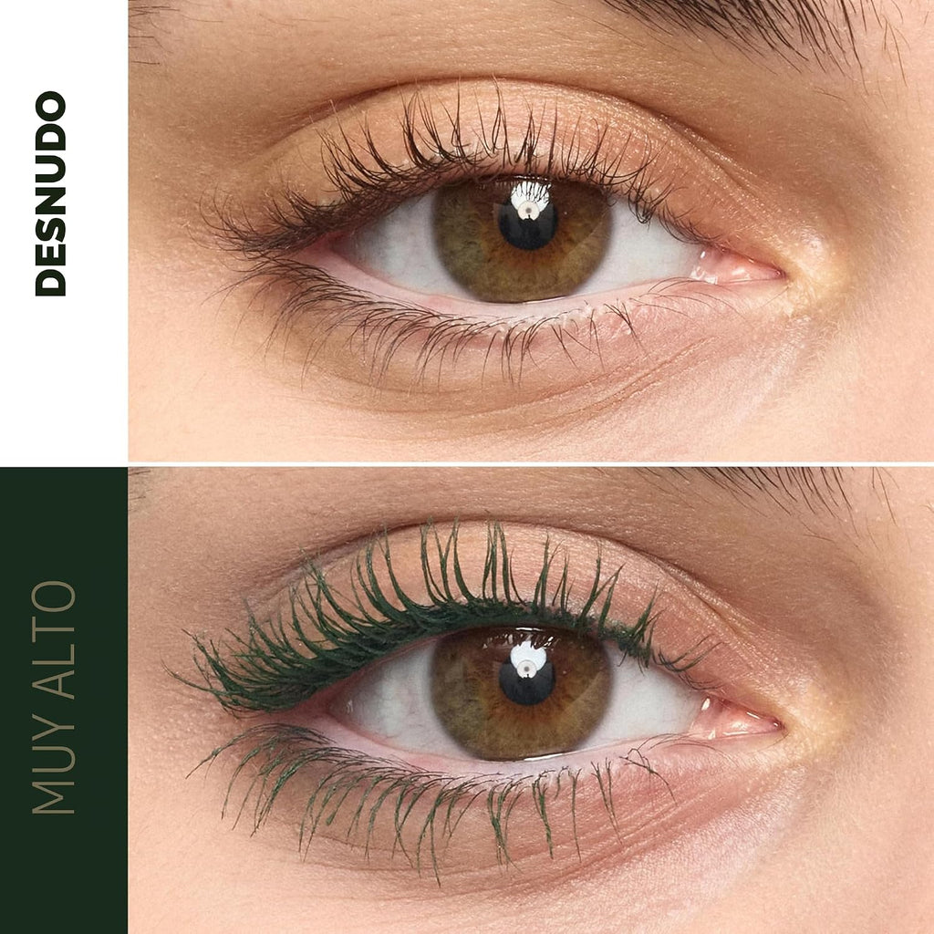 Maybelline Lash Sensational Sky High - Máscara de pestañas lavable, maquillaje, voluminizadora, alargadora, definidora, rizador, fórmula acumulable, negro más negro, 1 unidad