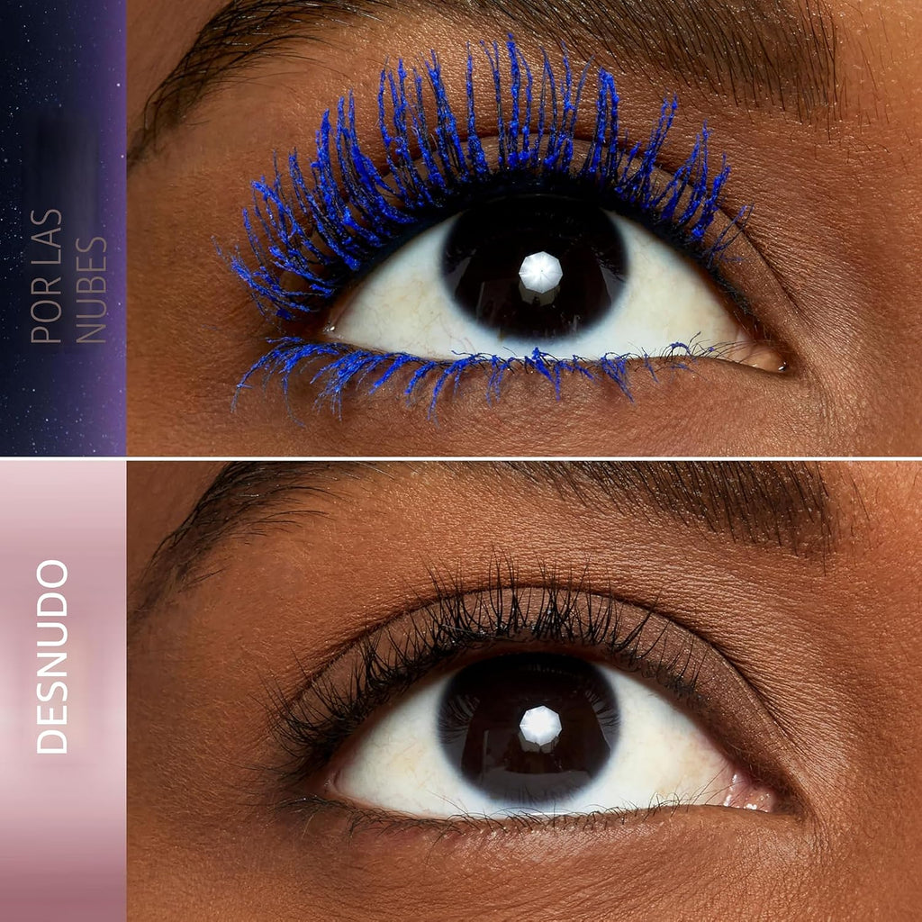 Maybelline Lash Sensational Sky High - Máscara de pestañas lavable, maquillaje, voluminizadora, alargadora, definidora, rizador, fórmula acumulable, negro más negro, 1 unidad