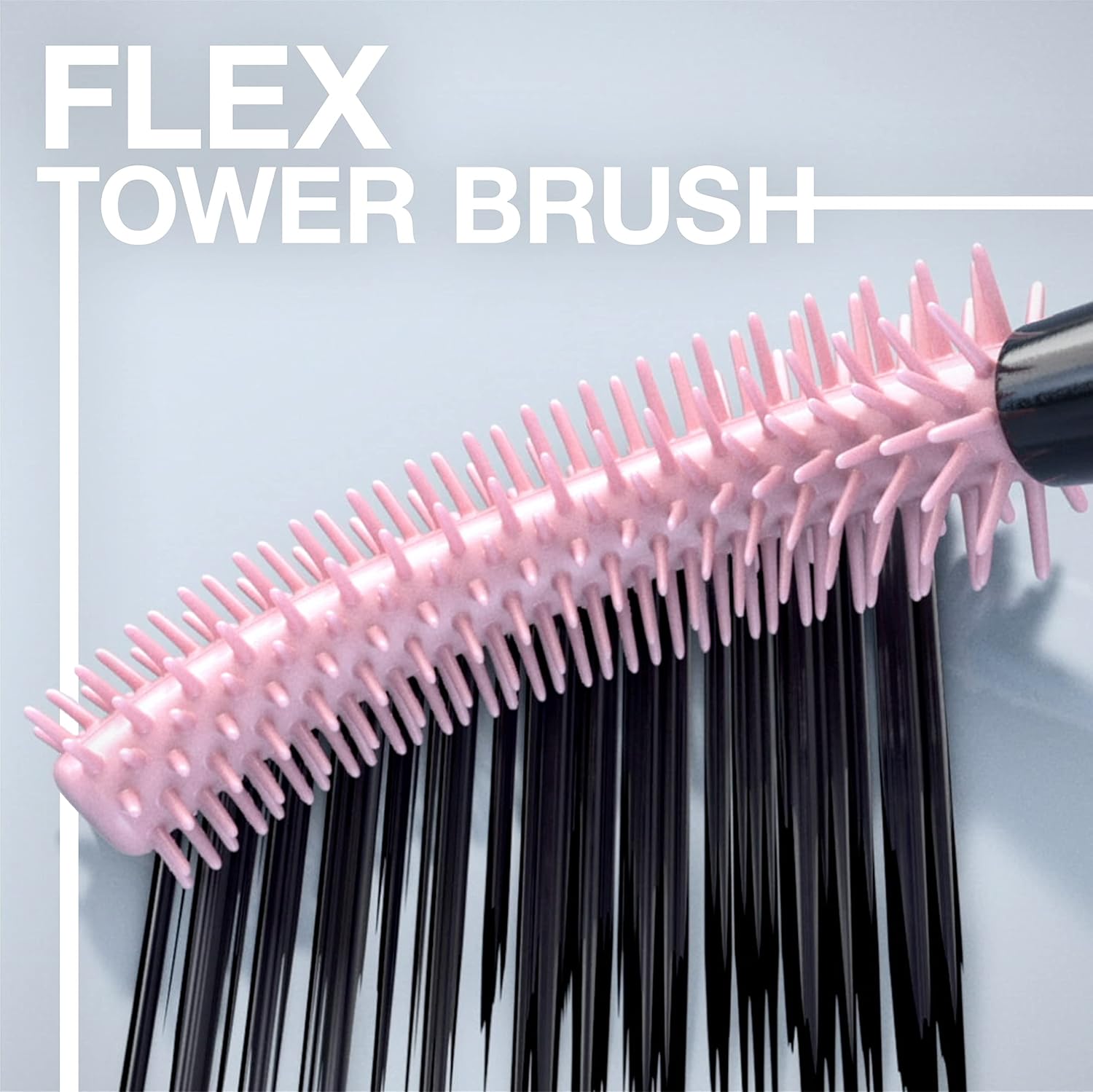 Maybelline Lash Sensational Sky High - Máscara de pestañas lavable, maquillaje, voluminizadora, alargadora, definidora, rizador, fórmula acumulable, negro más negro, 1 unidad