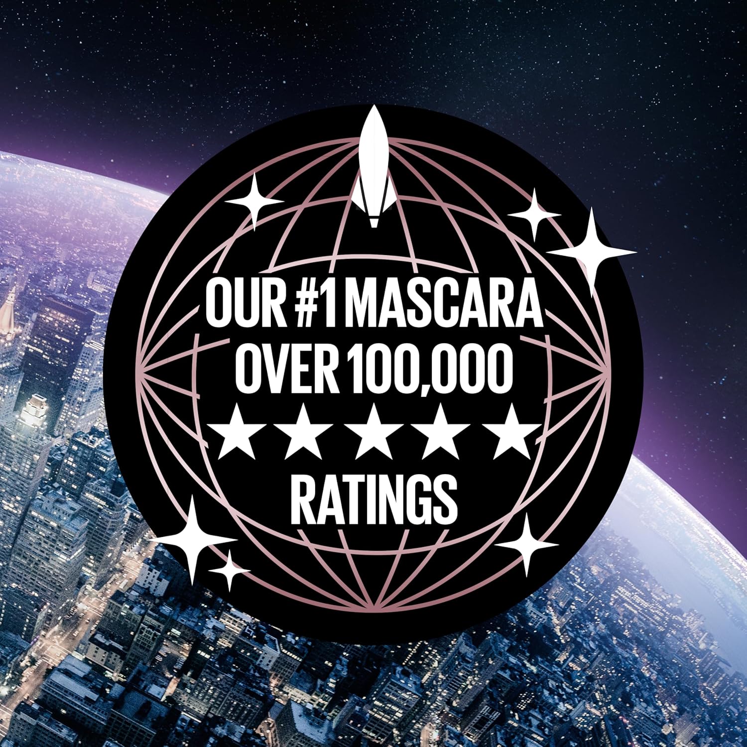 Maybelline Lash Sensational Sky High - Máscara de pestañas lavable, maquillaje, voluminizadora, alargadora, definidora, rizador, fórmula acumulable, negro más negro, 1 unidad